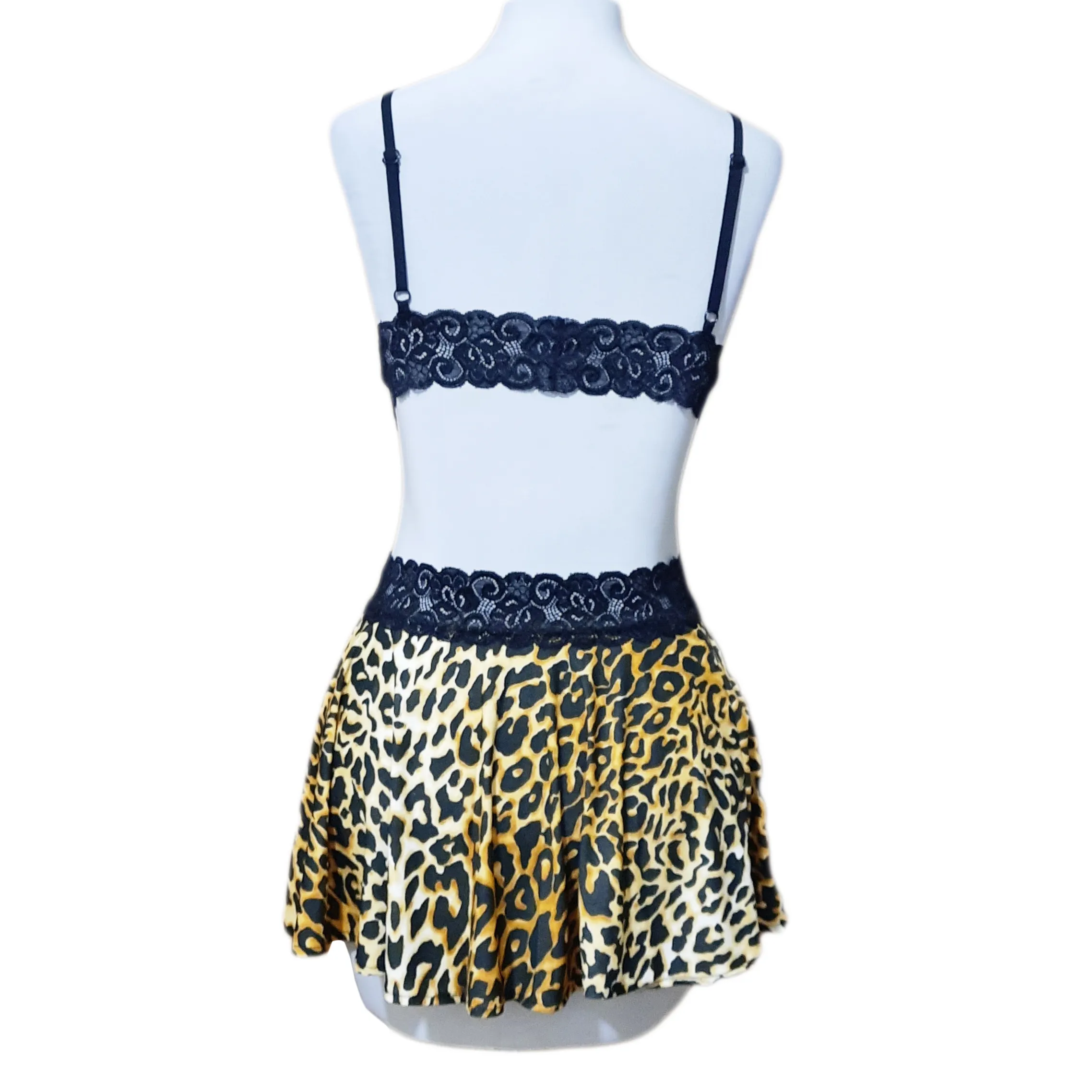 ست سوتین و دامن پلنگی Delwin کد 003 - تصویر 5