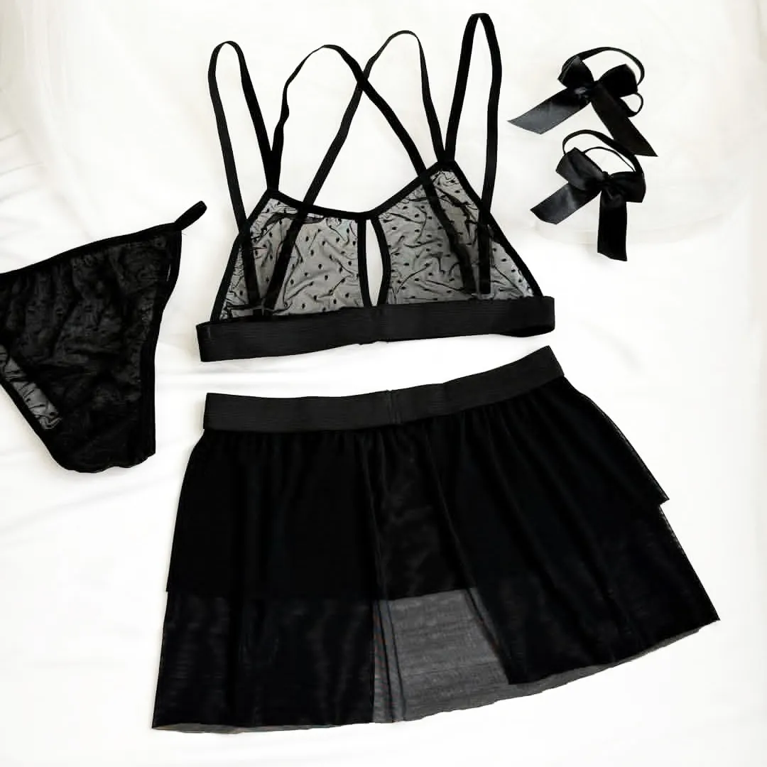 ست شورت و سوتین و دامن فانتزی Mersede کد 148