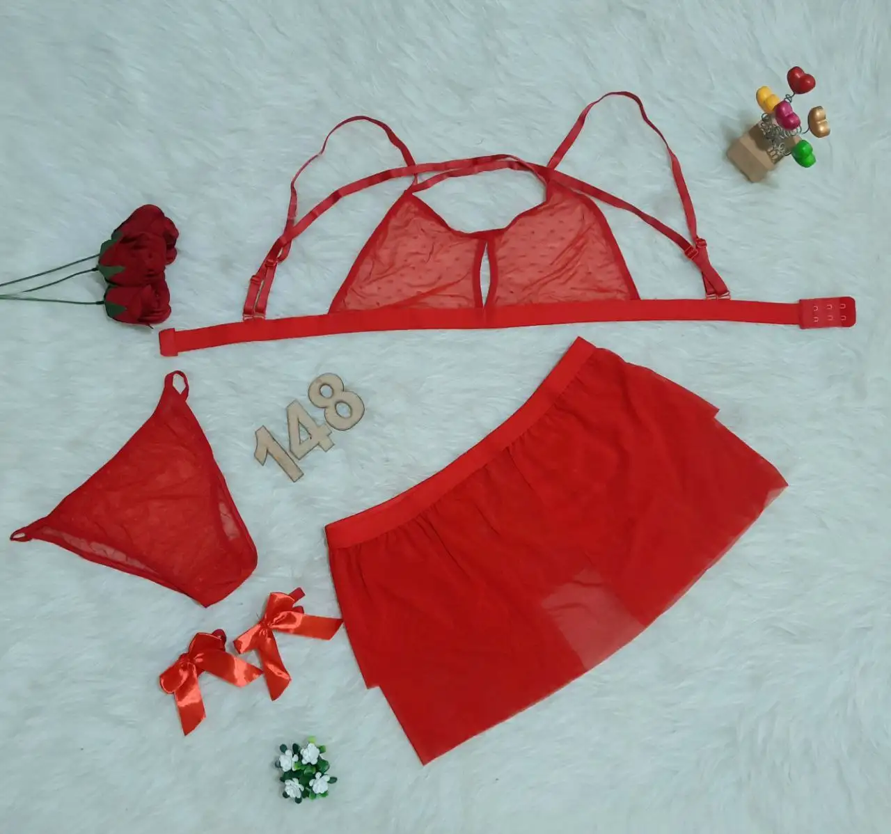 ست شورت و سوتین و دامن فانتزی Mersede کد 148 - تصویر 8