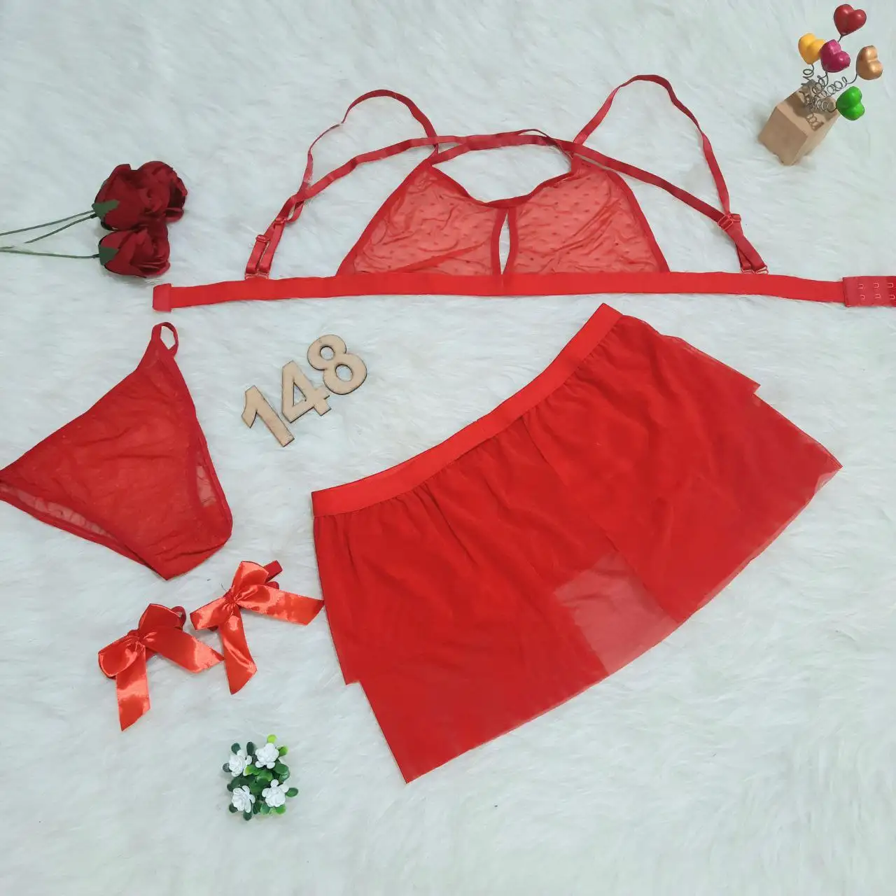 ست شورت و سوتین و دامن فانتزی Mersede کد 148 - تصویر 10