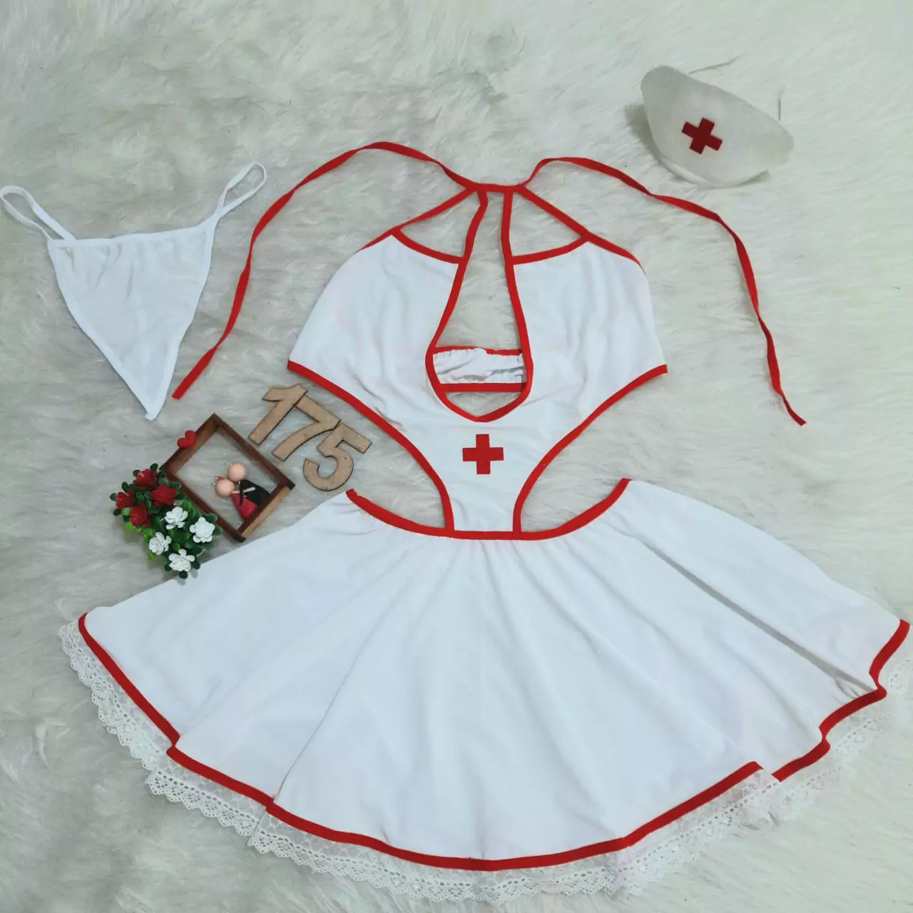 کاستوم یا لباس خواب پرستاری سه تکه Delwin کد 175 - تصویر 5