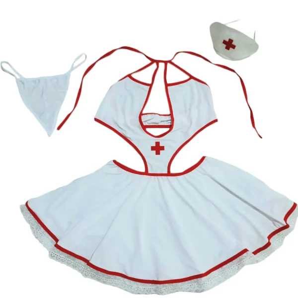 کاستوم یا لباس خواب پرستاری سه تکه Delwin کد 175