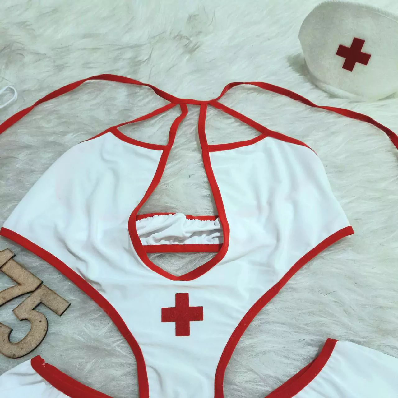 کاستوم یا لباس خواب پرستاری سه تکه Delwin کد 175 - تصویر 6