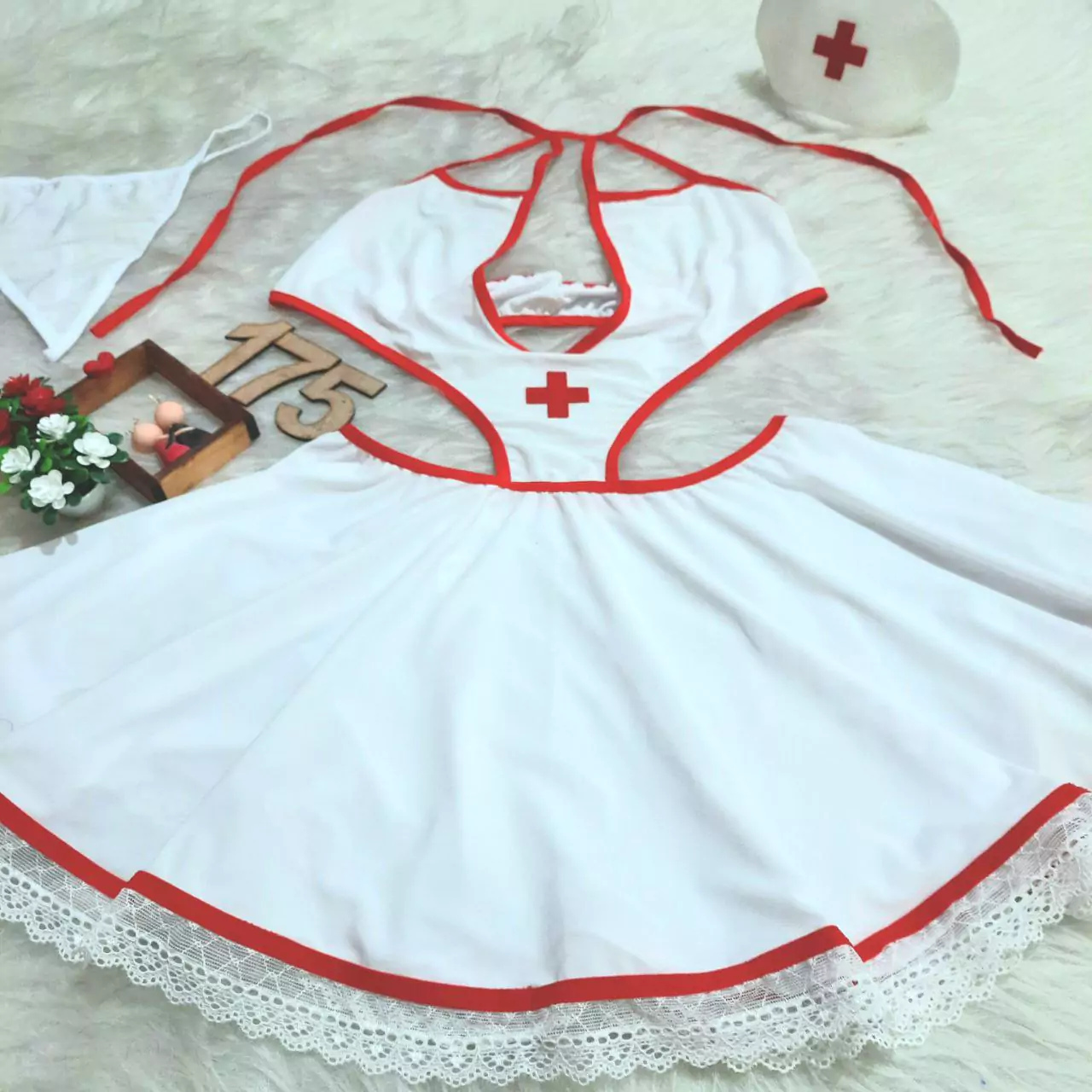 کاستوم یا لباس خواب پرستاری سه تکه Delwin کد 175 - تصویر 7