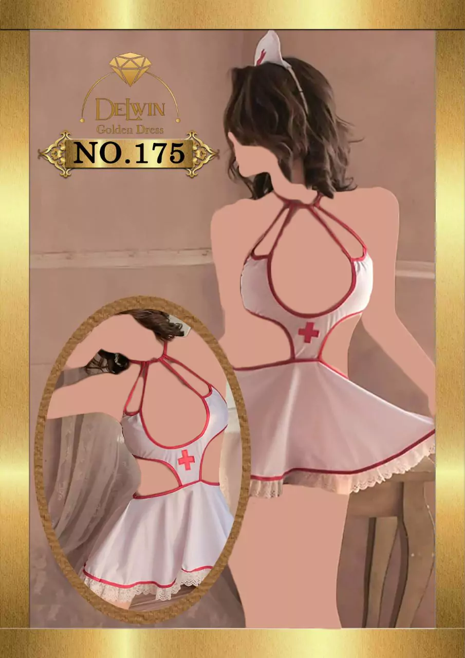 کاستوم یا لباس خواب پرستاری سه تکه Delwin کد 175 - تصویر 2