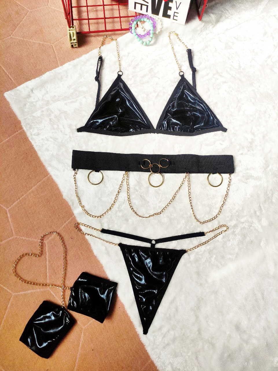 ست فانتزی زنجیردار Anahel کد 7017 - تصویر 6