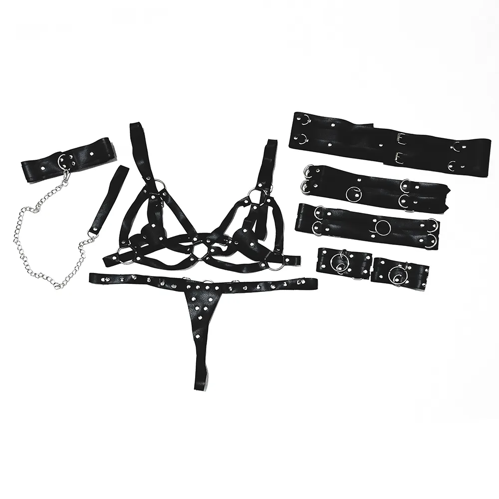 ست لباس زیر فانتزی چرم کد 9999 - تصویر 4