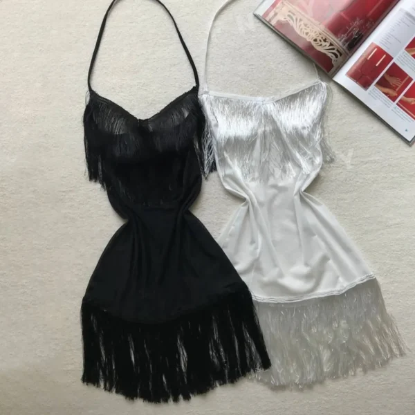 لباس خواب دامنی سینه باز ریسه ای Lavin کد 4210