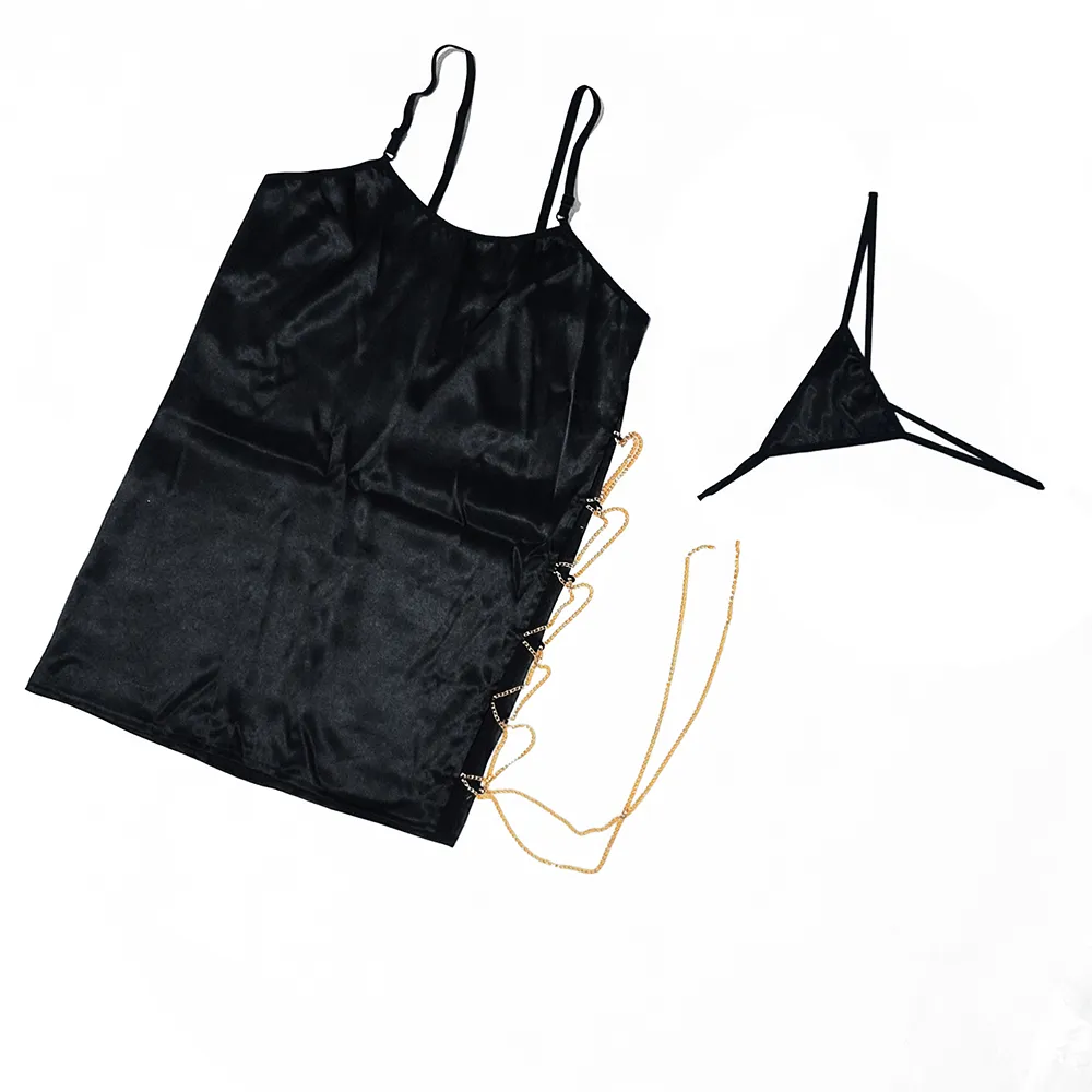 لباس خواب ساتن Anahel کد 7034