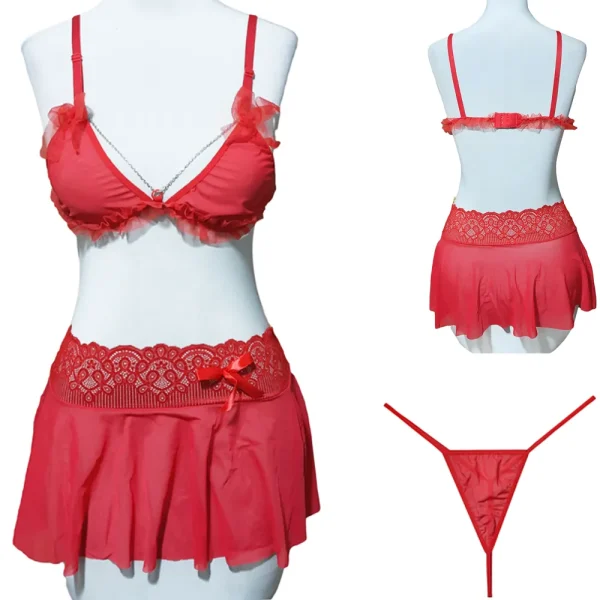 ست سوتین زنجیردار و دامن VIP کد 0161 (36تا40)